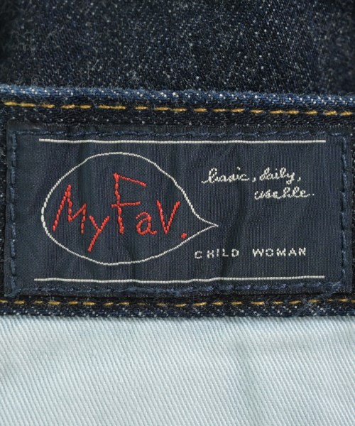 My Fav. CHILD WOMAN（マイフェブチャイルドウーマン）ひざ丈スカート 紺 サイズ:36(S位) レディース/2200647781074