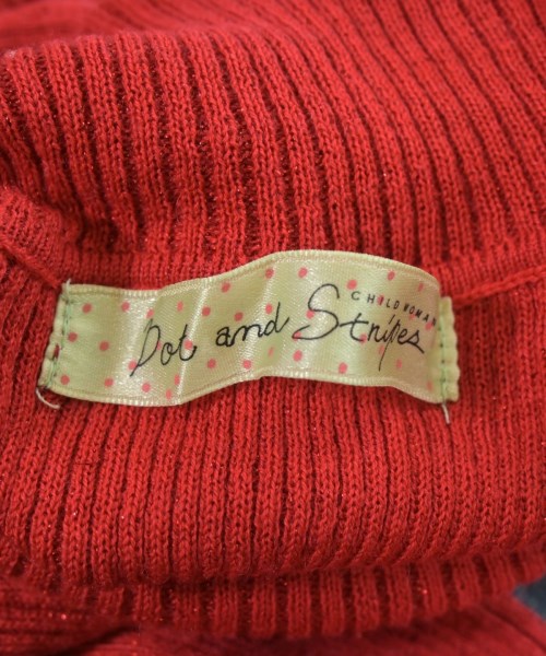 Dot and Stripes CHILD WOMAN（ドットアンドストライプスチャイルドウーマン）ニット・セーター 赤 サイズ:F レディース/2200631379027