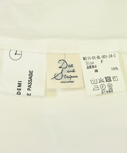 Dot and Stripes CHILD WOMAN（ドットアンドストライプスチャイルドウーマン）カジュアルシャツ 白 サイズ:F レディース/2200692492031