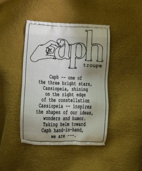 caph（カーフ）シャツワンピース 黄 サイズ:F レディース/2200653483023