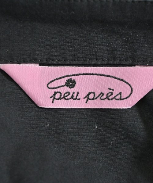 peu pres（プープレ）シャツワンピース 黒 サイズ:F レディース/2200654071083