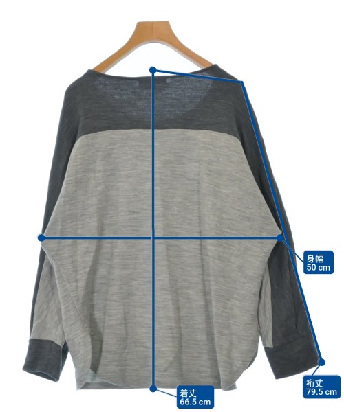 la.f...（ラエフ）Tシャツ・カットソー グレー サイズ:2S(M位) レディース/2200627614132