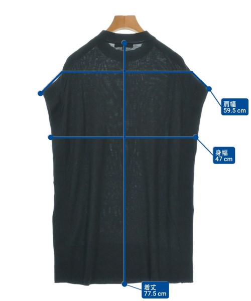 la.f...（ラエフ）ベスト 黒 サイズ:2S(M位) レディース/2200646208053