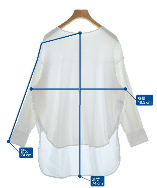 la.f...（ラエフ）ブラウス 白 サイズ:1S(S位) レディース/2200646208121