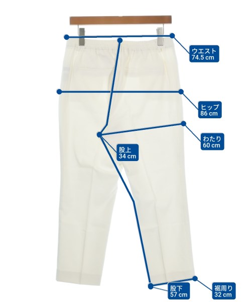 la.f...（ラエフ）スラックス 白 サイズ:42(L位) レディース/2200660178035