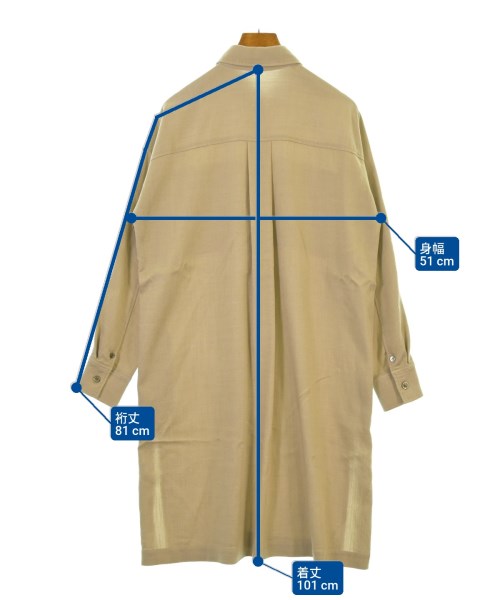 la.f...（ラエフ）シャツワンピース ベージュ サイズ:1S(S位) レディース/2200659408143