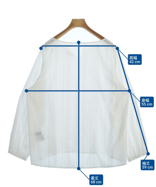 la.f...（ラエフ）ブラウス 白 サイズ:44(S位) レディース/2200660969084