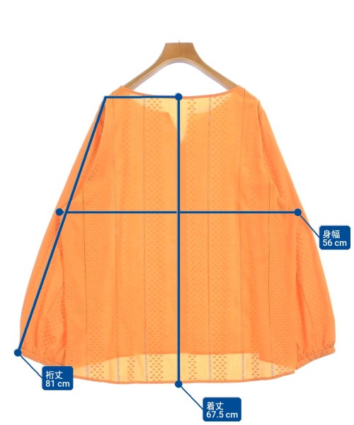 la.f...（ラエフ）ブラウス オレンジ サイズ:44(S位) レディース/2200660969091