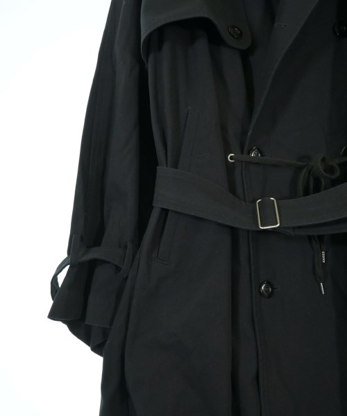 08sircus（ゼロエイトサーカス）トレンチコート 黒 サイズ:S メンズ/2200630491010