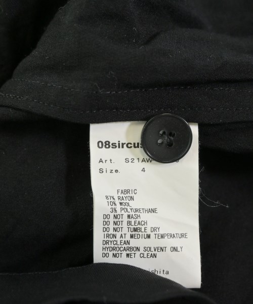 08sircus（ゼロエイトサーカス）カジュアルシャツ 黒 サイズ:4(XL位) メンズ/2200678556030