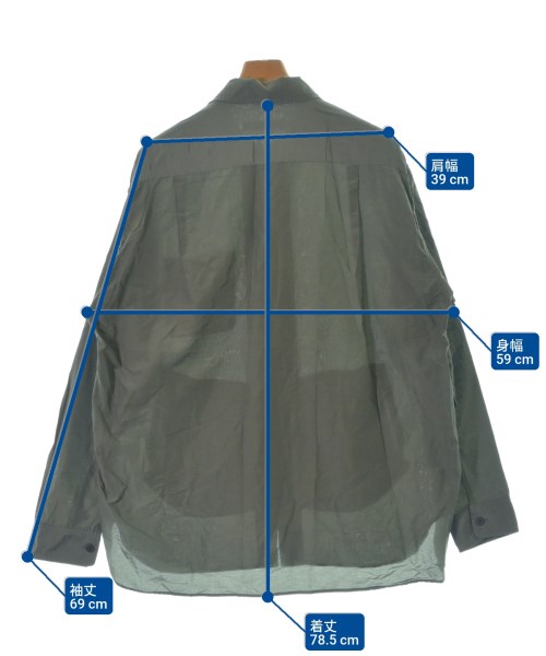 08sircus（ゼロエイトサーカス）カジュアルシャツ カーキ サイズ:5(XXL位) メンズ/2200677022178