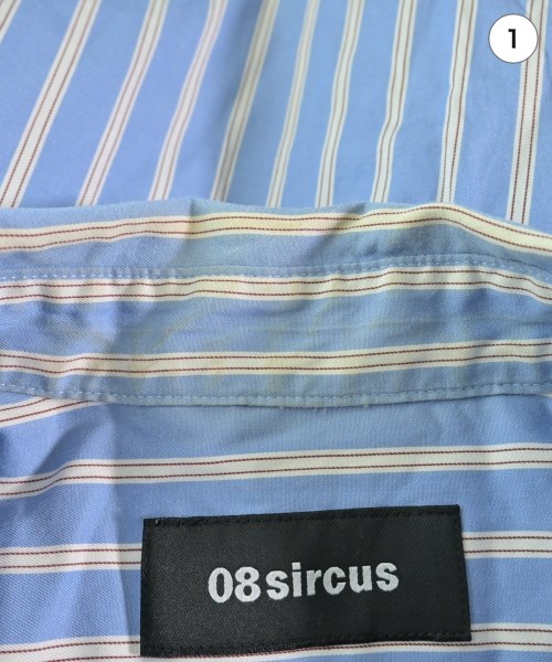 08sircus（ゼロエイトサーカス）カジュアルシャツ 青 サイズ:1(S位) メンズ/2200715086193