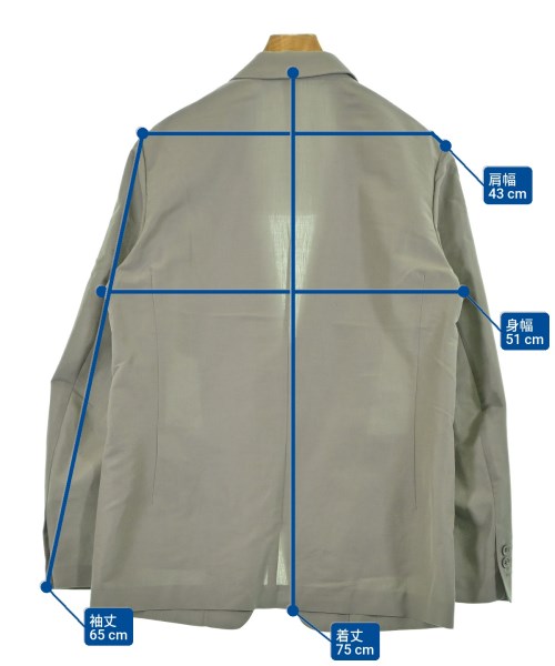 08sircus（ゼロエイトサーカス）カジュアルジャケット グレー サイズ:5(XXL位) メンズ/2200647744161