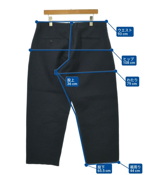 08sircus（ゼロエイトサーカス）クロップドパンツ 紺 サイズ:7(XL位) メンズ/2200670337071