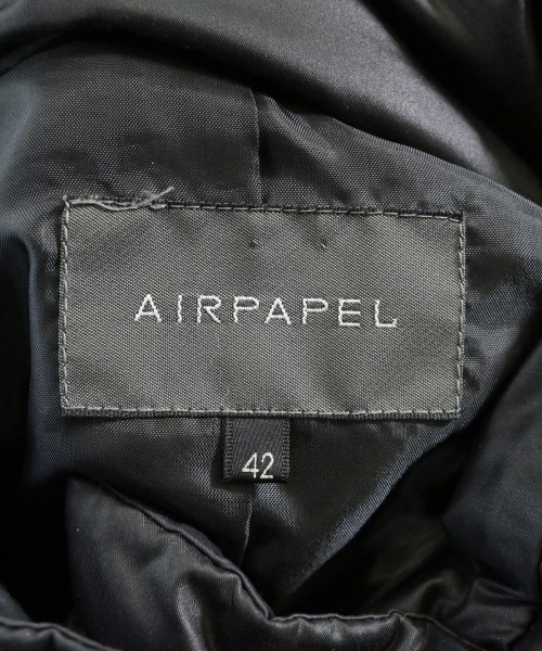 Airpapel（エアパペル）ダウンジャケット/ダウンベスト 黒 サイズ:42(L位) レディース/2200680331090