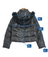 Airpapel（エアパペル）ダウンジャケット/ダウンベスト 黒 サイズ:42(L位) レディース/2200680331090