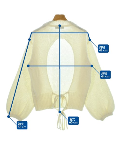 WRAPINKNOT（ラッピンノット）ニット・セーター 白 サイズ:0(XS位) レディース/2200626668167