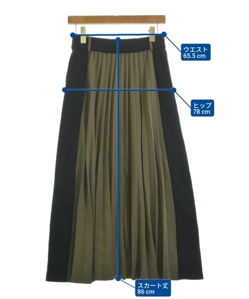 WRAPINKNOT（ラッピンノット）ロング・マキシ丈スカート カーキ サイズ:1(S位) レディース/2200619982126