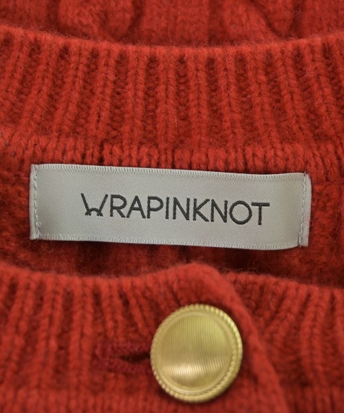 WRAPINKNOT（ラッピンノット）カーディガン 赤 サイズ:0(XS位) レディース/2200623509081