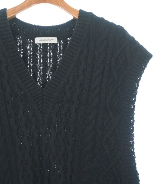 WRAPINKNOT（ラッピンノット）ベスト 黒 サイズ:0(XS位) レディース/2200675245265