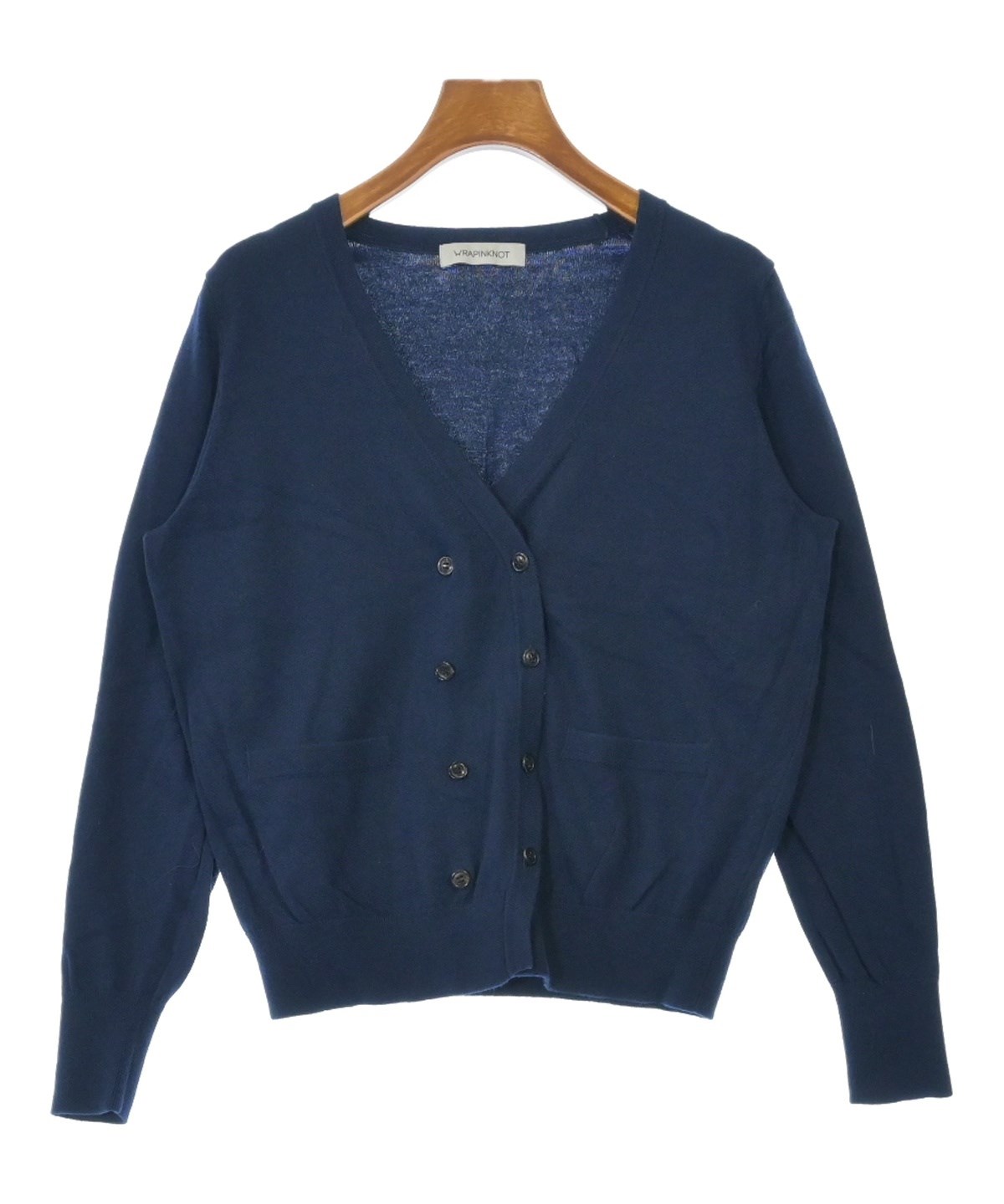 WRAPINKNOT（ラッピンノット）カーディガン 紺 サイズ:0(XS位