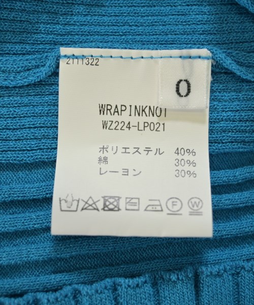 WRAPINKNOT（ラッピンノット）ニット・セーター 青 サイズ:0(XS位) レディース/2200722523025