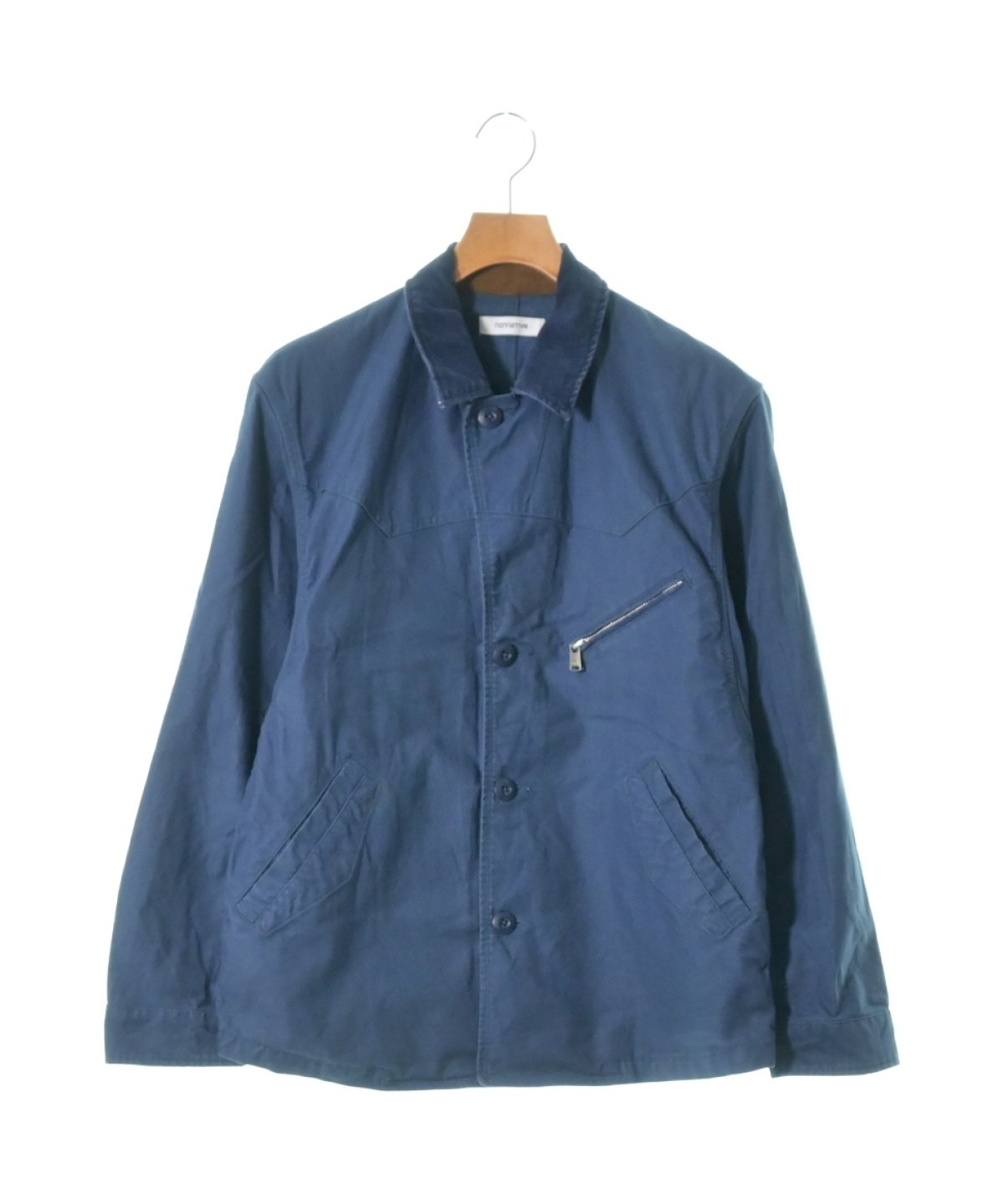 ノンネイティブ 日本製 コットン テーラードジャケット 1 青 nonnative メンズ 【230327】