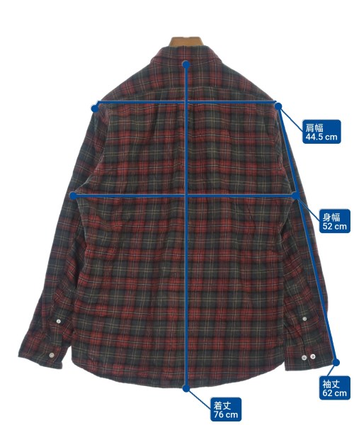 nonnative（ノンネイティブ）カジュアルシャツ 赤 サイズ:2(L位) メンズ/2200638465020