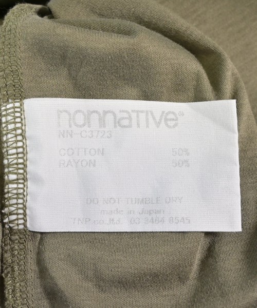 nonnative（ノンネイティブ）Tシャツ・カットソー カーキ サイズ:1(M位) メンズ/2200530953038