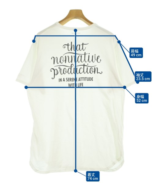 nonnative（ノンネイティブ）Tシャツ・カットソー 白 サイズ:3(XL位) メンズ/2200593198193