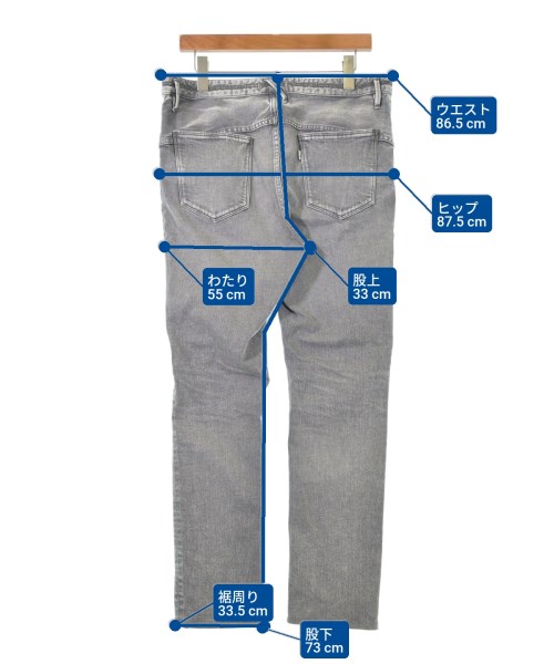 nonnative（ノンネイティブ）デニムパンツ グレー サイズ:3(L位) メンズ/2200624412045