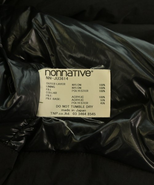 nonnative（ノンネイティブ）コート 黒 サイズ:0(XS位) メンズ/2200633541019