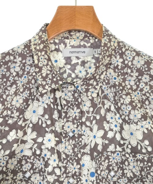 nonnative（ノンネイティブ）カジュアルシャツ 茶 サイズ:1(M位) メンズ/2200611284112