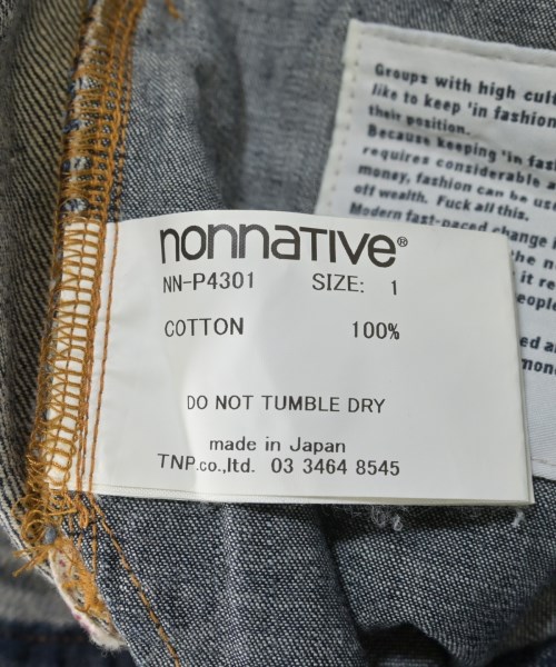 nonnative（ノンネイティブ）デニムパンツ 紺 サイズ:1(M位) メンズ/2200609198063