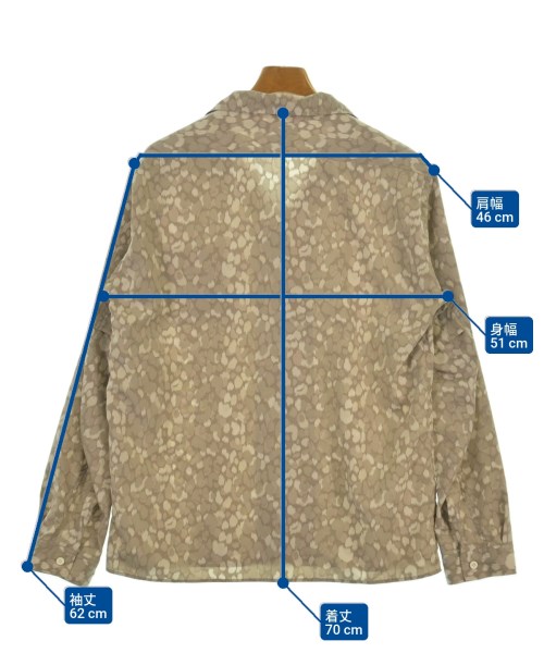 nonnative（ノンネイティブ）カジュアルシャツ ベージュ サイズ:1(M位) メンズ/2200618859023