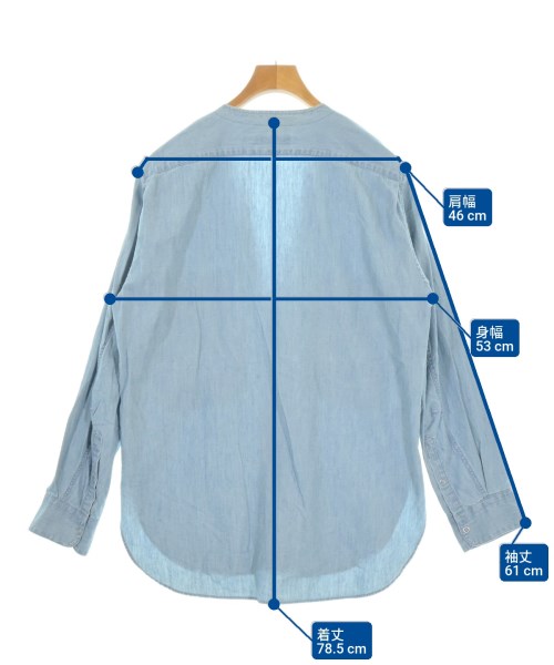 nonnative（ノンネイティブ）カジュアルシャツ 青 サイズ:1(M位) メンズ/2200699511063