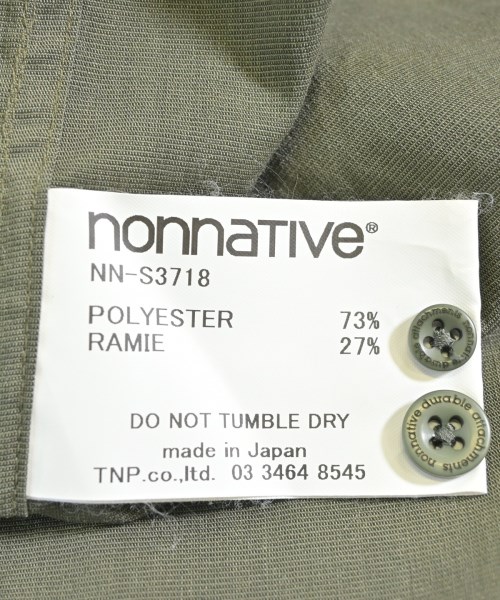 nonnative（ノンネイティブ）カジュアルシャツ カーキ サイズ:2(L位) メンズ/2200650672055
