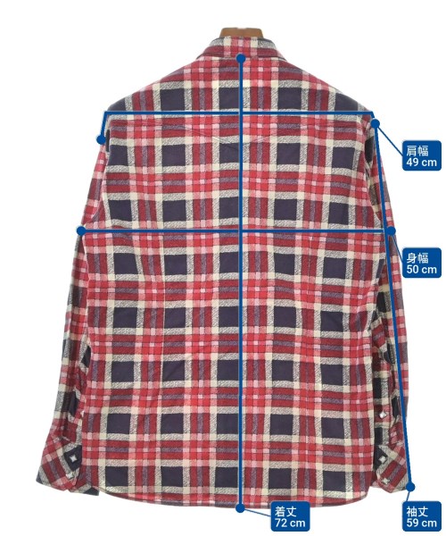 nonnative（ノンネイティブ）カジュアルシャツ 赤 サイズ:1(M位) メンズ/2200658541049