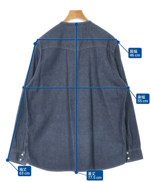 nonnative（ノンネイティブ）カジュアルシャツ 紺 サイズ:1(M位) メンズ/2200657364021