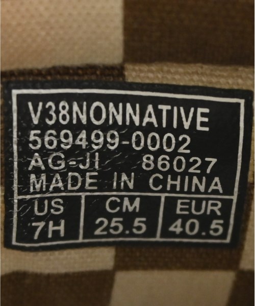 nonnative（ノンネイティブ）スニーカー ベージュ サイズ:25.5cm メンズ/2200702255069