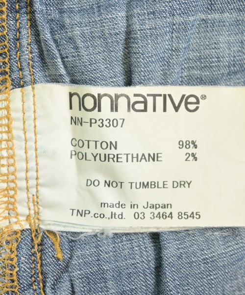 nonnative（ノンネイティブ）デニムパンツ 青 サイズ:0(S位) メンズ/2200708045053