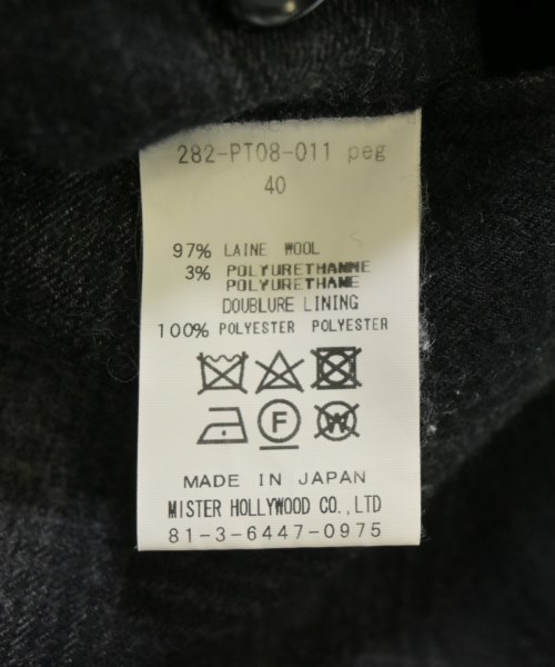 N.HOOLYWOOD（エヌハリウッド）スラックス 黒 サイズ:40(L位) メンズ/2200667973046