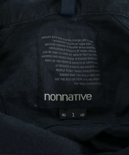 nonnative（ノンネイティブ）カジュアルシャツ 黒 サイズ:1(M位) メンズ/2200725470142