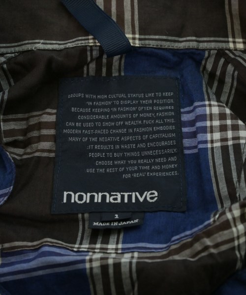 nonnative（ノンネイティブ）カジュアルシャツ 茶 サイズ:1(M位) メンズ/2200725470159