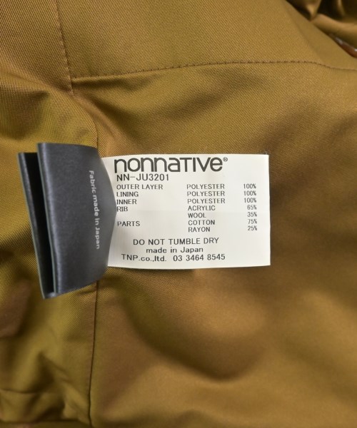 nonnative（ノンネイティブ）ダウンジャケット/ダウンベスト 茶 サイズ:0(S位) メンズ/2200716245018