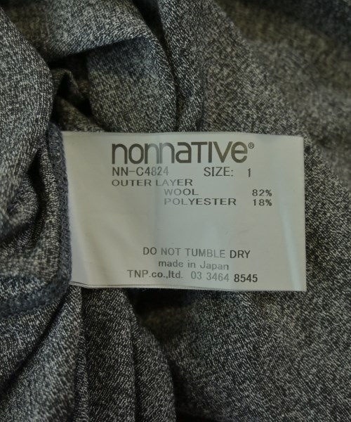 nonnative（ノンネイティブ）Tシャツ・カットソー グレー サイズ:1(M位) メンズ/2200723784067