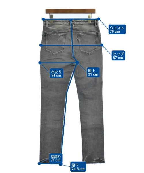 nonnative（ノンネイティブ）デニムパンツ グレー サイズ:1(M位) メンズ/2200722304075
