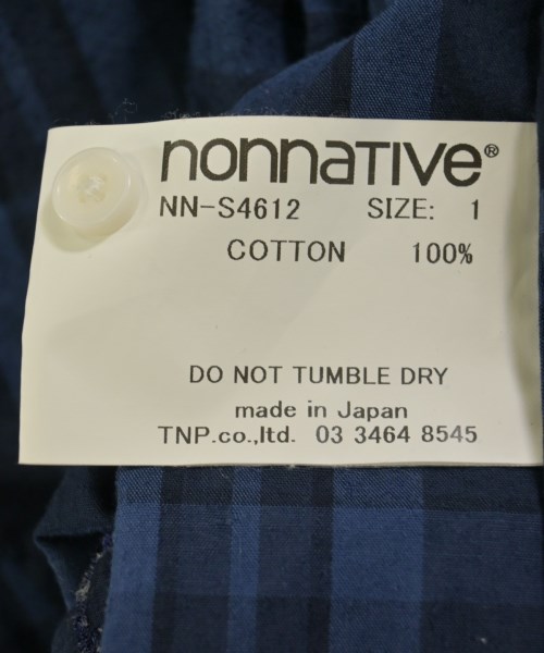 nonnative（ノンネイティブ）カジュアルシャツ 紺 サイズ:1(M位) メンズ/2200725203030