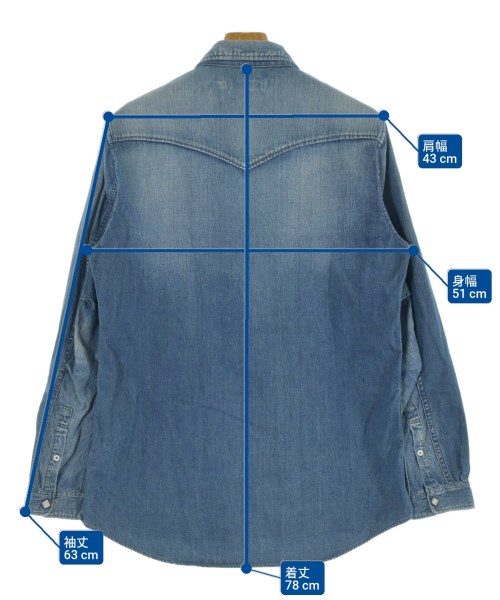 nonnative（ノンネイティブ）カジュアルシャツ 青 サイズ:1(M位) メンズ/2200684027036