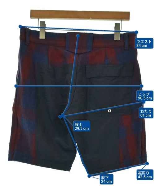 Mountain Research（マウンテン　リサーチ）ショートパンツ 赤 サイズ:M メンズ/2200621406122